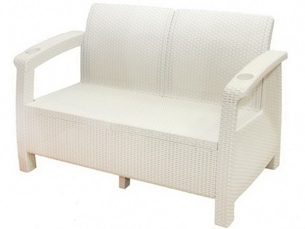 Двухместный диван Yalta Sofa Seаt белый купить в Артеме