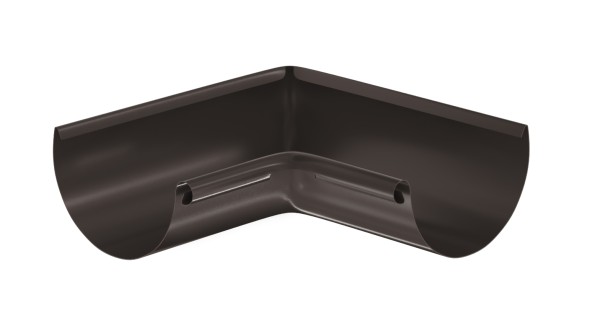 Водосток Aquasistem, система 125x90 - Угол желоба, внутренний 90° RR 32 Тёмно-Коричневый купить в Артеме