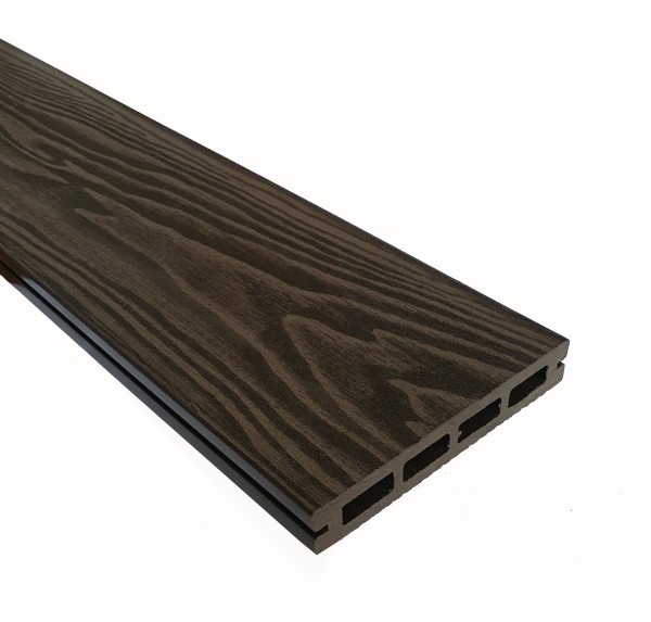 Террасная доска из ДПК Terrapol Смарт 3D Пустотелая с пазом Венге Соренто купить в Артеме