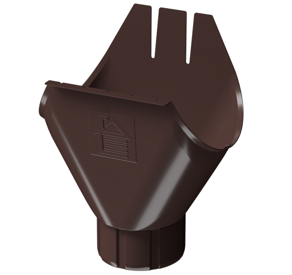 Воронка желоба D125 Döcke STAL PREMIUM Шоколад, (RAL 8019) купить в Артеме