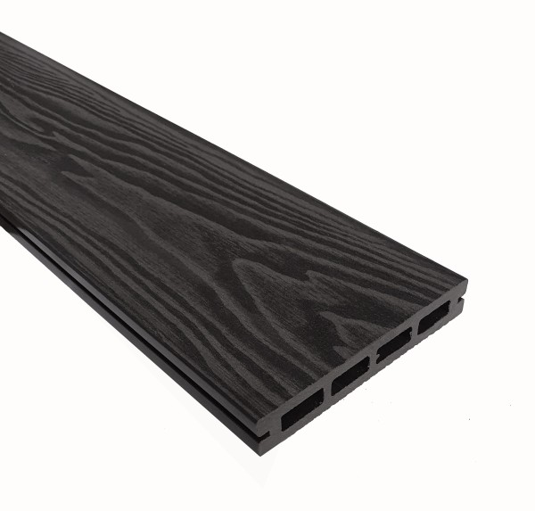Террасная доска из ДПК Terrapol Смарт 3D Пустотелая с пазом Черное дерево купить в Артеме