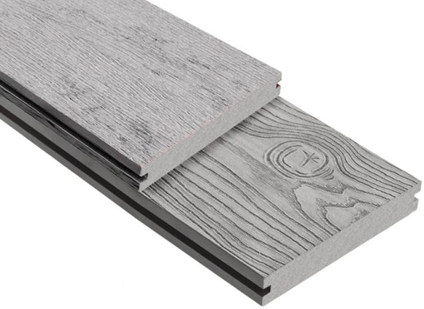 Террасная доска ДПК Outdoor 3D полнотелая STORM/OCEAN GREY серая микс купить в Артеме