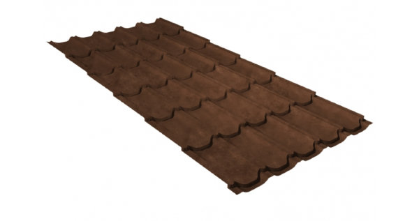 Металлочерепица квинта плюс 0,45 Safari Twincolor Brown купить в Артеме