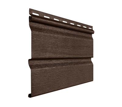 Виниловый сайдинг fineber (файнбер) - серия "стандарт", коричневый