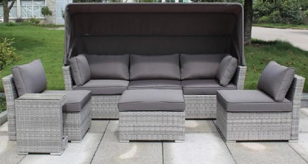 Диван-Трансформер AFINA плетеный из иск. ротанга AFM-320G Grey купить в Артеме