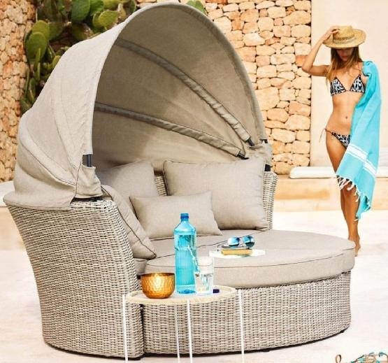 Диван-Трансформер AFINA плетеный из иск. ротанга AFM-325 Beige купить в Артеме