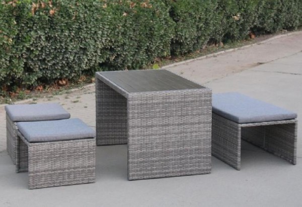 Диван-Трансформер AFINA плетеный из иск. ротанга S330G-W78 Grey купить в Артеме