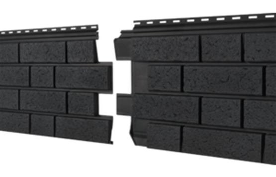 Фасадная панель Ю-пласт Стоун Хаус S-Lock Клинкер Нордик Графитовый купить в Артеме