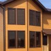 Фиброцементный сайдинг Latonit Красное дерево (RAL 8001/8008) купить в Артеме