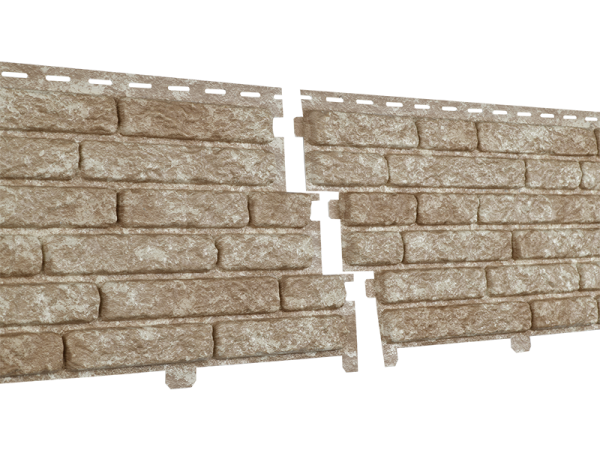 Фасадная панель Ю-пласт Стоун Хаус Кварцит Светло-бежевый купить в Артеме