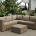 Комплект мебели AFINA плетеной из иск. ротанга YR825B Beige купить в Артеме