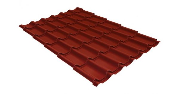 Металлочерепица классик 0,5 Satin RAL 3009 оксидно-красный купить в Артеме