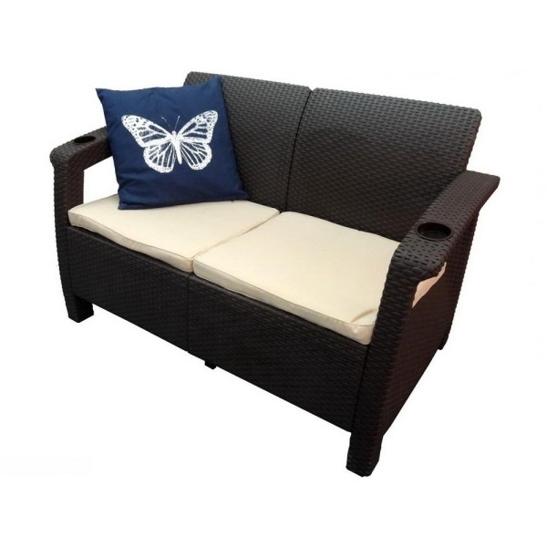 Двухместный диван Yalta Sofa Seаt венге купить в Артеме