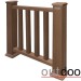 Ограждение из ДПК Outdoor Классик 3D STORM коричневый микс купить в Артеме