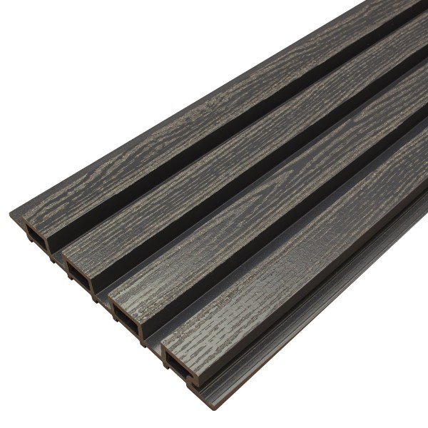 Фасадная доска из ДПК Faynag Wood Рейка Мокрый Асфальт купить в Артеме