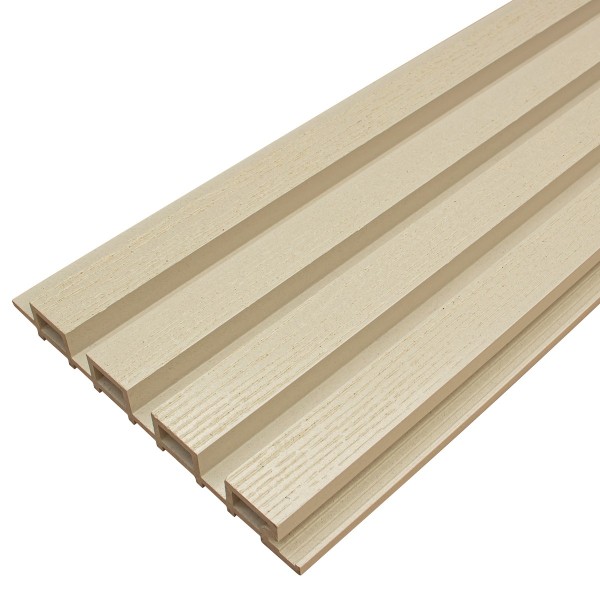 Фасадная доска из ДПК Faynag Wood Рейка Слоновая кость купить в Артеме
