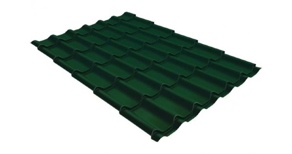 Металлочерепица классик 0,5 Satin RAL 6005 зеленый мох купить в Артеме