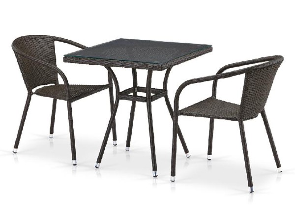 Комплект плетеной мебели AFINA из иск. ротанга T282BNT/Y137C-W53 Brown 2Pcs купить в Артеме
