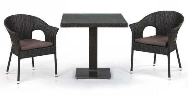 Комплект плетеной мебели AFINA из иск. ротанга T605SWT/Y79A-W53 Brown 2Pcs купить в Артеме