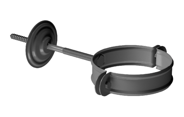 Хомут трубы D90 Döcke STAL PREMIUM Графит, (RAL 7024) купить в Артеме