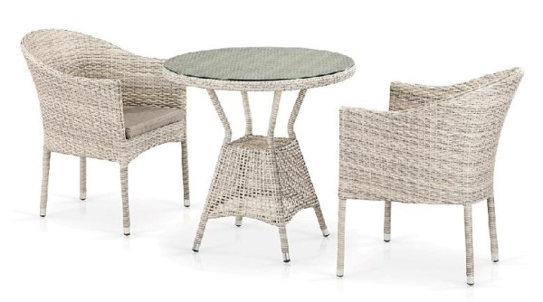 Комплект плетеной мебели AFINA из иск. ротанга T705ANT/Y350-W85 Latte 2Pcs купить в Артеме