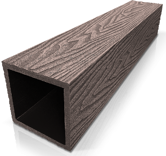 Столб ДПК 3D GardenParkett фактура дерева Венге купить в Артеме