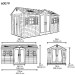 Сарай пластиковый LifeTime 15x8 DD купить в Артеме