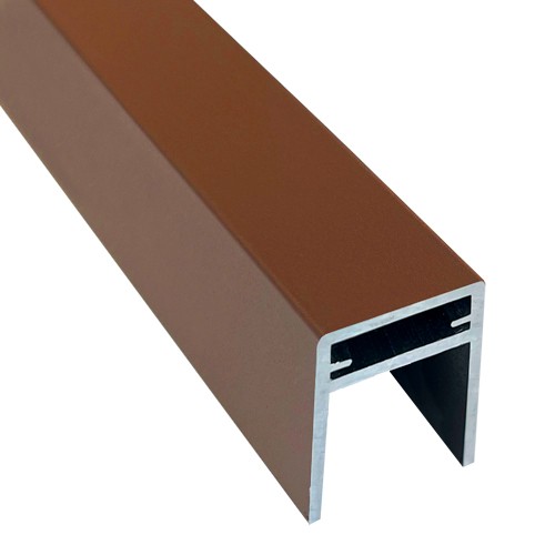 П-профиль Алюминиевый EasyDecking 35x25 Коричневый купить в Артеме