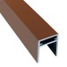 П-профиль Алюминиевый EasyDecking 35x25 Коричневый купить в Артеме