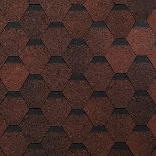 Гибкая черепица Shinglas, коллекция Оптима – Красный купить в Артеме