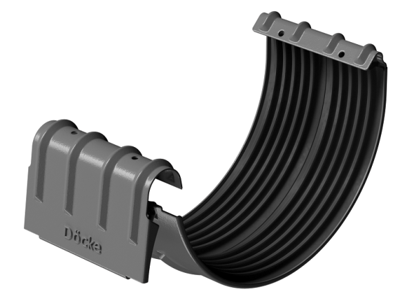 Соединитель желобов D125 Döcke STAL PREMIUM Графит, (RAL 7024) купить в Артеме