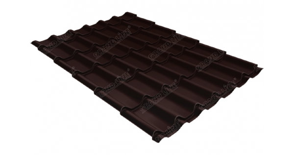Металлочерепица классик GL 0,5 Quarzit RAL 8017 шоколад Metallic купить в Артеме