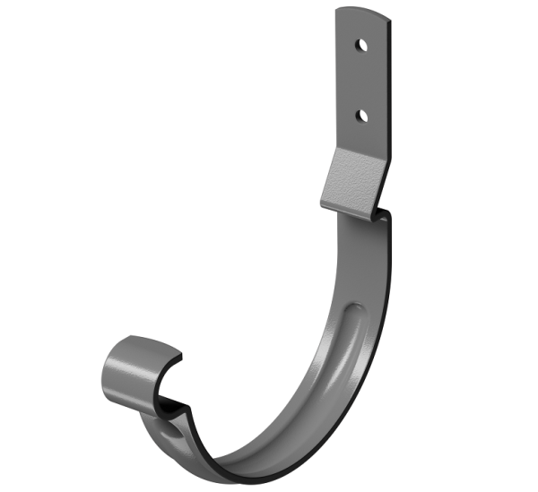Карнизный крюк короткий (гнутый) D125 Döcke STAL PREMIUM Графит, (RAL 7024) купить в Артеме