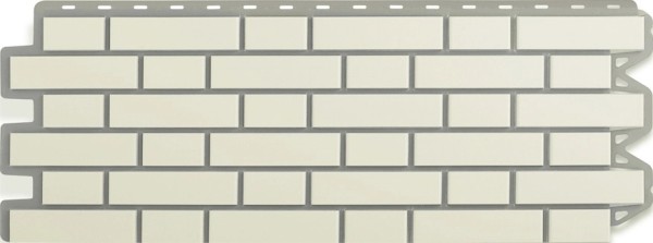 Фасадная панель Альта-Профиль, Кирпич Клинкерный, Белый купить в Артеме