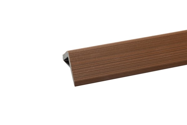 Уголок торцевой Ecodecking Скай коэкструзия 45х45х3000 Тик купить в Артеме