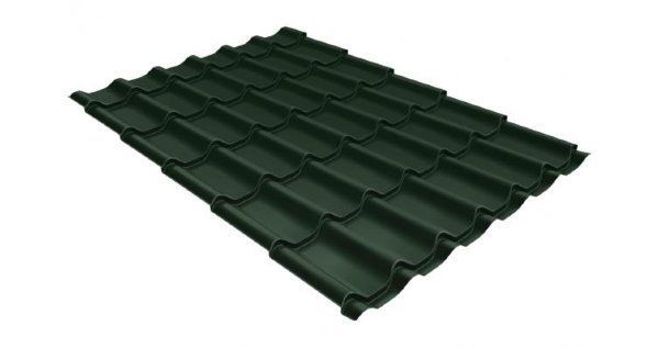 Металлочерепица классик 0,5 Satin RR 11 темно-зеленый купить в Артеме
